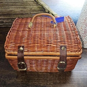 Rare Givenchy Raffia Bag- Brown Wicker Basket